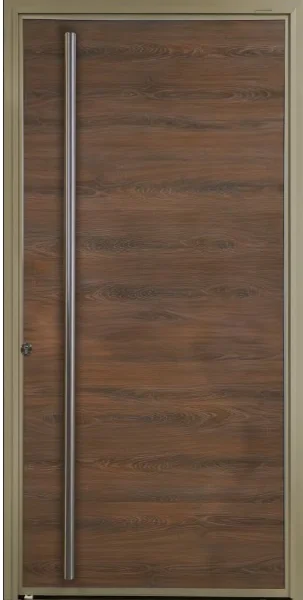Puerta pivotante Pavir Nogal