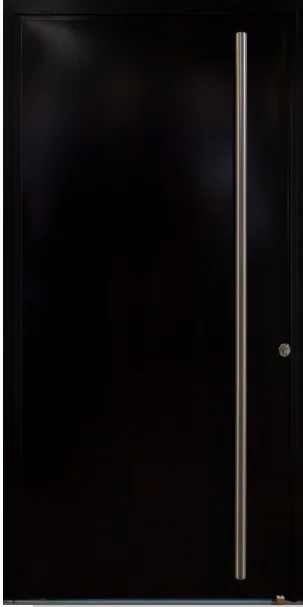Puerta pivotante Pavir Negra