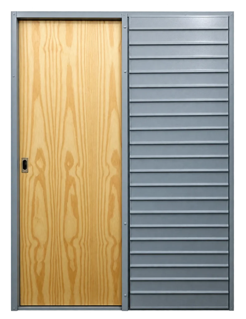 Puerta de Embutir / Pino metal