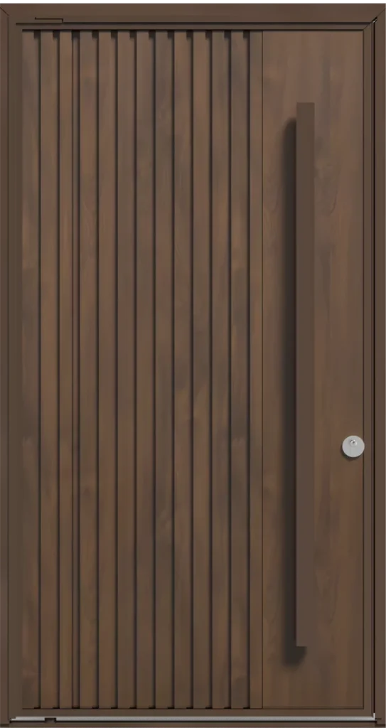 Puerta pivotante Pavir Wall panel caoba