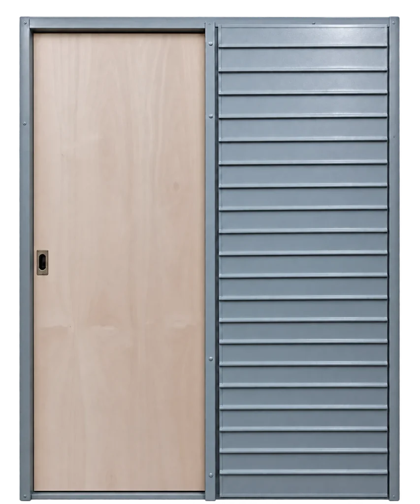 Puerta de Embutir / cedro metal