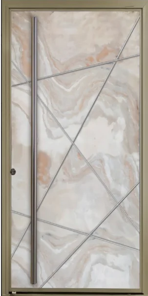 Puerta pivotante Pavir Piedra clara