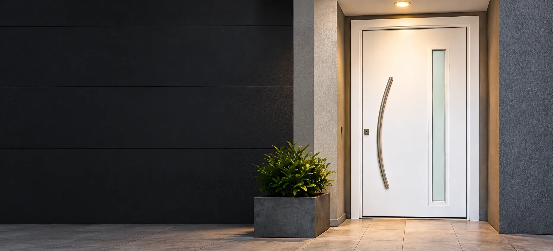 Puerta de entrada en un ambiente ilustrativo